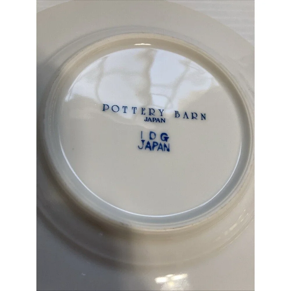 POTTERY BARN Gold Rim Saucer Plate IDG Japan 6 inch Diameter